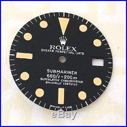 Rolex Submariner Date 1680 Vintage Tritium Dial Matching Hands Amazing Patina