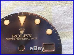 Rolex Submariner Date Vintage Blue Tropical Dial And Hands 100% Genuine 16808
