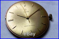 Rolex Tudor Hand winding movement with Dial, Crown & Hands for Parts or Repair