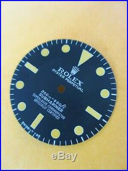 Rolex Vintage #5512 Submariner Matte Black Repaired Dial