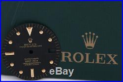 Rolex Vintage Submariner 18K Gold 1680 Matte Black Nipple Dial W Hands FCD8683