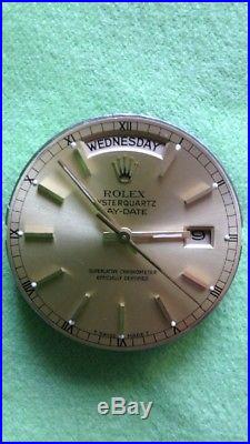 Rolex oysterquartz day-date (dial, hands and movement)
