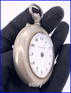 Roskopf Prim Hand Manuale Vintage 51 MM No Funziona For Parts Pocket Watch