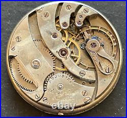 Ryrie Bros 12s Pocket Watch Movement Parts/Repair High Grade Private Label Swiss