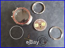SEIKO bullhead 6138 004 watch steel case bezel crown hands dial movement ring