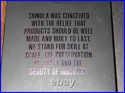 SHINOLA VINTON 38MM BLACK DIAL QUARTZ S0120141278 MENS WATCH w / BOX (NWT)