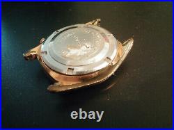 Seiko 5 6119-8090 waterproof goldplated 1968 watch runs for restoration parts