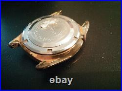 Seiko 5 6119-8090 waterproof goldplated 1968 watch runs for restoration parts