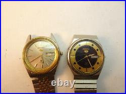 Seiko 8823 And 7123 1980's Quartz Movement Watches For Restoration Or Parts