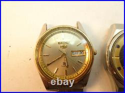 Seiko 8823 And 7123 1980's Quartz Movement Watches For Restoration Or Parts