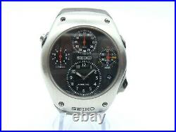 Seiko Kinetic Chrono Parts Dummy No Movement 9t82-0a20 Slq003 Read B-4-u-buy