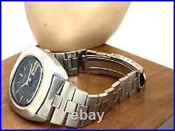 Seiko Men's Watch 7006-5000 Blue Dial Day Date 70's Vintage FOR REPAIR PARTS