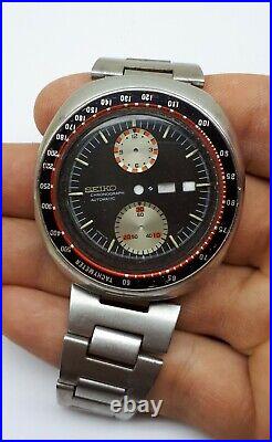 Seiko Ufo 6138-0011 Speedtimer Auto Wrist Watch Japan Dial For Restore Or Parts