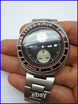 Seiko Ufo 6138-0011 Speedtimer Auto Wrist Watch Japan Dial For Restore Or Parts