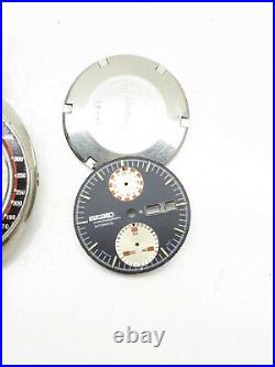Seiko Ufo 6138-0011 Speedtimer Auto Wrist Watch Japan Dial For Restore Or Parts