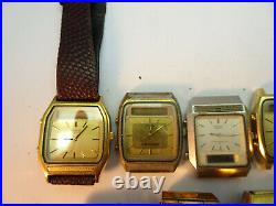 Seiko h357 and h229 lot of 1980's vintage digi ana watches for repair or parts