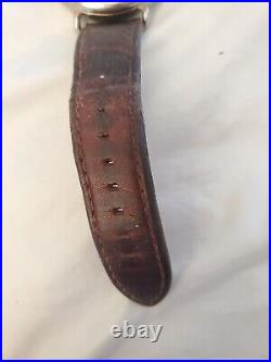 Shinola Argonite 5021 41mm Blue Dial Chronograph Leather Strap Watch Parts Only