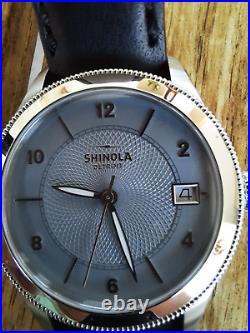 Shinola The Gail 36 mm Slate Blue Dial Quartz w Leather Strap US Built