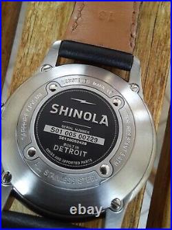Shinola The Gail 36 mm Slate Blue Dial Quartz w Leather Strap US Built