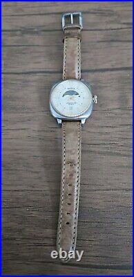 Shinola The Gomelsky Moon Phase Two Tone Cream Dial w Leather Ladies 36mm