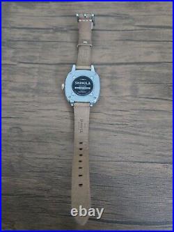 Shinola The Gomelsky Moon Phase Two Tone Cream Dial w Leather Ladies 36mm