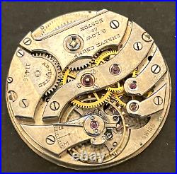 Shreve Low Private Label 0s Pocket Watch Movement Parts Balance High Grade Swiss