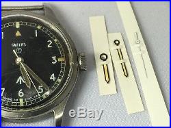 Smiths W10 Military watch hand set. Hour, Minute and Second. MOD New old stock