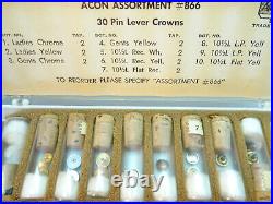 Swisscraft Bestfit Acon Vintage Crown Hand Parts For Watch Restorations