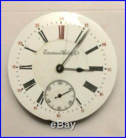 TAVANNES Watch pocket Watch movement XII Red enamelled Dial+Hands parts/repairs