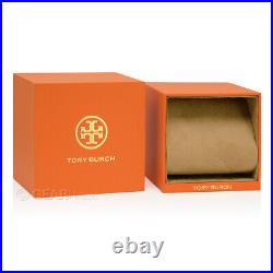 TORY BURCH Collins Womens Chronograph Watch White Dial Rose Gold Stainless Steel