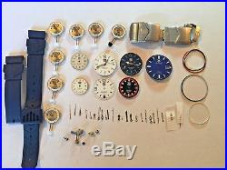 Tag Heuer Watch Parts Dial + Movement + Hands + Boxes + More