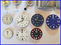 Tag Heuer Watch Parts Dial + Movement + Hands + Boxes + More