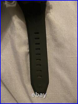 TechnoMarine Ocean Manta TM-215069 48mm Black Silicone Men Watch read 4 Parts