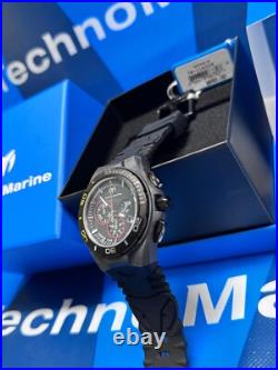 TechnoMarine TM-116004 Cruise Carbon 45mm with Black Retro Strap! Customized