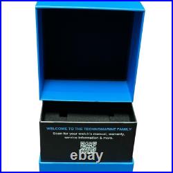 TechnoMarine TM-116004 Cruise Carbon 45mm with Black Retro Strap! Customized