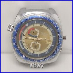 Tegrov Chronograph Tachymeter Manual Winding Vintage Watch For Parts