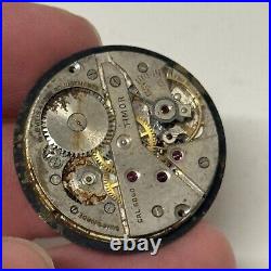 Timor Dirty Dozen Military W. W. W Cal 6060 Watch Movement + Dial + 2 Hands Parts