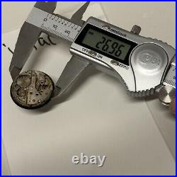 Timor Dirty Dozen Military W. W. W Cal 6060 Watch Movement + Dial + 2 Hands Parts