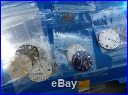 Tudor Dial Lot of 18 Dials and Matching Hands never used & not Refinished, NOS