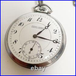 ULYSSE NARDIN LOCLE&GENEVE pocket watch hand winding Junk for Parts Japan