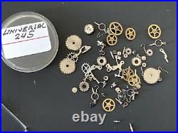 UNIVERSAL GENEVE Cal. 245 lot lote parts lot vintage hand manual movement watch