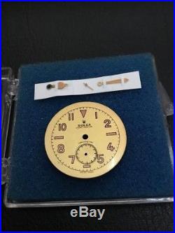 Ultra Rare 1940s Rolex Bubbleback Watch Dial And Hands New Old Stock