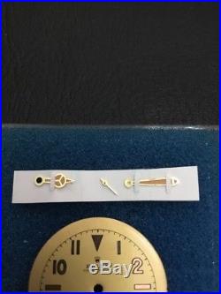 Ultra Rare 1940s Rolex Bubbleback Watch Dial And Hands New Old Stock