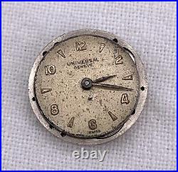 Universal Genève 245 Hand Manual 16,8mm Doesn'T Works For Parts Watch Swiss
