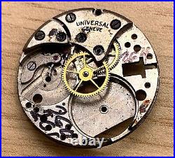 Universal Genève 260 261 264 Hand Manuale 23,5mm No Funziona For Parts Watch