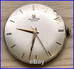 Universal Genève 332 Hand Manual 31,2mm Doesn'T Works For Parts Watch Swiss