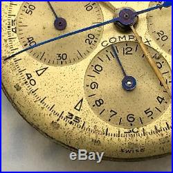 Universal Geneve Compax Movement, Dial, Pushers And Hands 100% Genuine Cal. 283