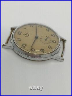 VINTAGE Germany MILITARY WWII watch Thiel sold for parts only balance dial hands
