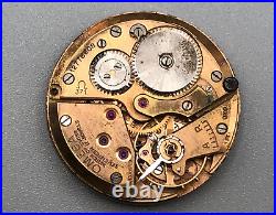 VINTAGE OMEGA CAL 371 WATCH P6521 MOVEMENT 1940'S WithDIAL AS IS PARTS RESTORATION