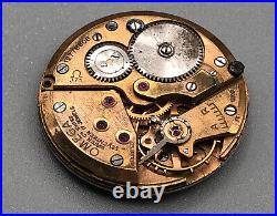 VINTAGE OMEGA CAL 371 WATCH P6521 MOVEMENT 1940'S WithDIAL AS IS PARTS RESTORATION